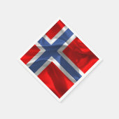 Noorse vlag servetten (Hoek)