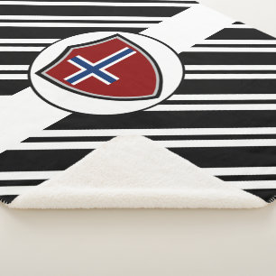 Noorse vlag sherpa deken
