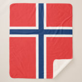 Noorse vlag sherpa deken (Voorkant)