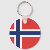 Noorse vlag sleutelhanger (Voorkant)