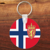 Noorse vlag sleutelhanger (Voorkant)