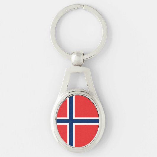 Noorse vlag sleutelhanger (Voorkant)