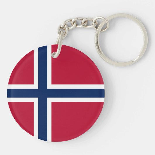Noorse vlag sleutelhanger (Achterkant)