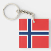 Noorse vlag sleutelhanger (Voorkant)