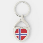 Noorse vlag sleutelhanger (Voorkant)