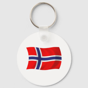 Noorse Vlag Sleutelhanger