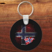 Noorse vlag sleutelhanger (Voorkant)