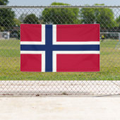 Noorse vlag spandoek (Insitu)