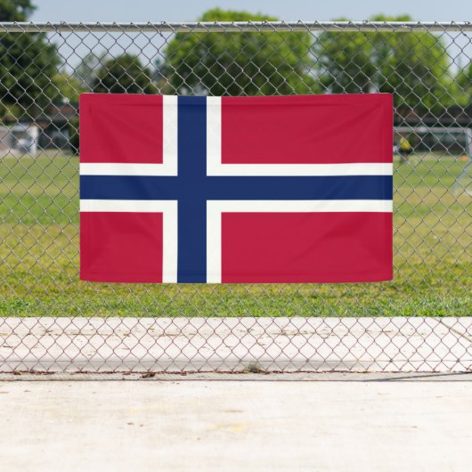 Noorse vlag spandoek (Insitu)