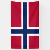 Noorse vlag spandoek (Verticaal)