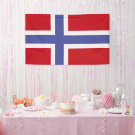 Noorse vlag spandoek