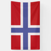 Noorse vlag spandoek (Verticaal)