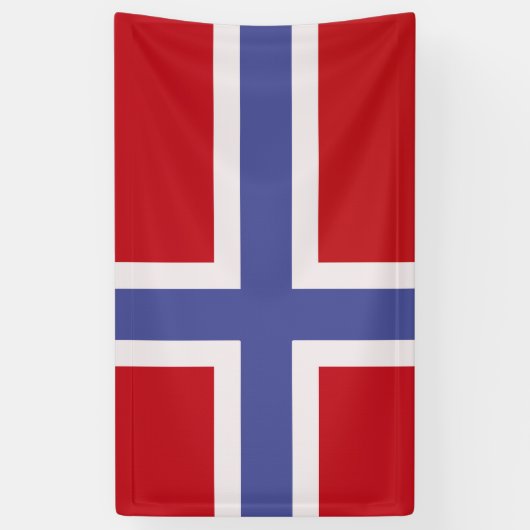 Noorse vlag spandoek (Verticaal)