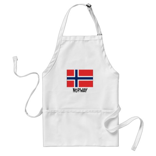 Noorse vlag standaard schort (Voorkant)
