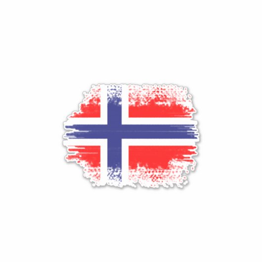 Noorse vlag sticker (Voorkant)
