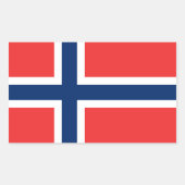 Noorse vlag Sticker (Voorkant)