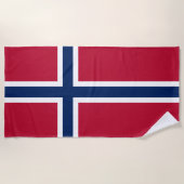 Noorse vlag strandlaken (Voorkant)