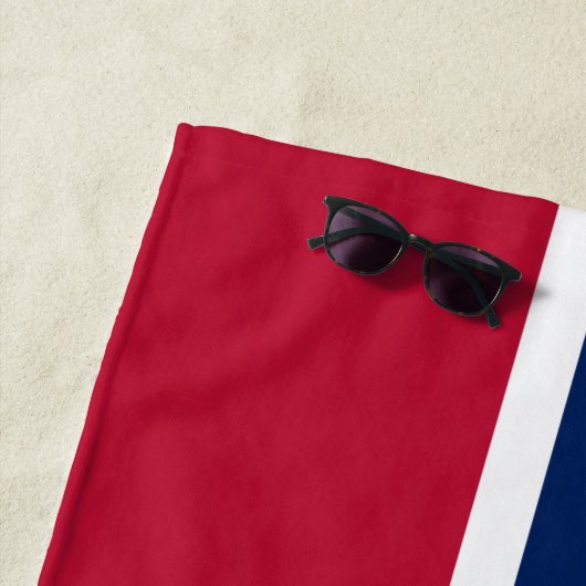 Noorse vlag strandlaken (In situ)