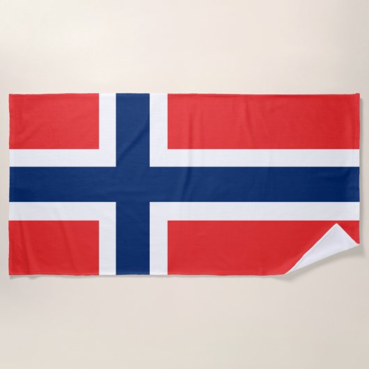 Noorse vlag strandlaken (Voorkant)