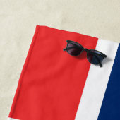 Noorse vlag strandlaken (In situ)