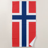 Noorse vlag strandlaken (Voorkant)