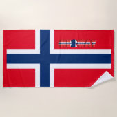 Noorse vlag strandlaken (Voorkant)