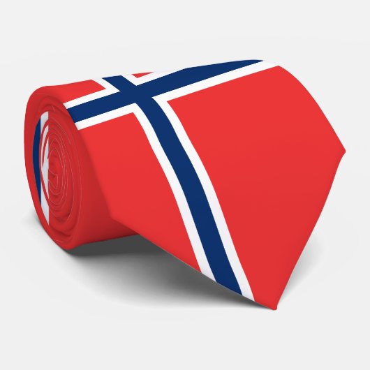 Noorse vlag stropdas (Opgerold)