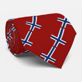 Noorse vlag stropdas (Opgerold)