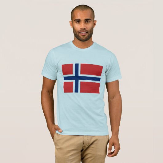 Noorse vlag t-shirt (Voorkant volledig)