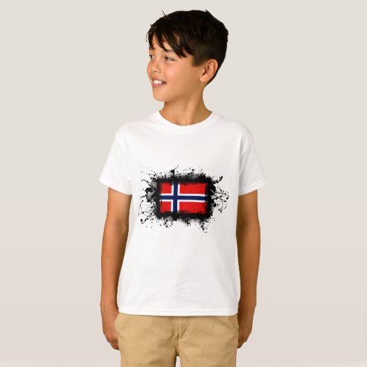 Noorse vlag t-shirt (Voorkant volledig)