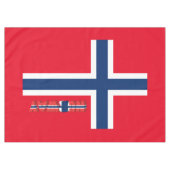 Noorse vlag tafelkleed (Voorkant (Horizontaal))
