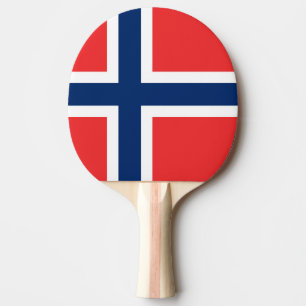 Noorse vlag tafeltennisbatje