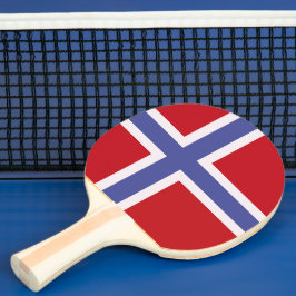Noorse vlag tafeltennisbatje