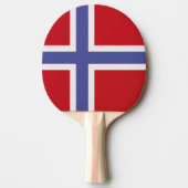 Noorse vlag tafeltennisbatje (Voorkant)