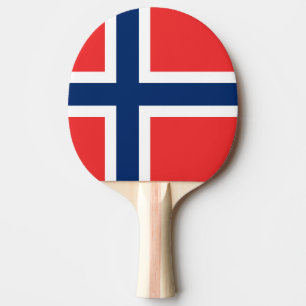 Noorse vlag tafeltennisbatje