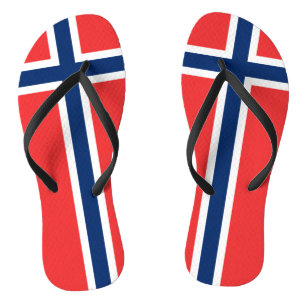Noorse vlag teenslippers