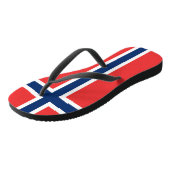 Noorse vlag teenslippers (Schuin)