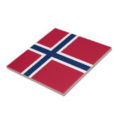 Noorse vlag tegeltje (Zijkant)