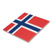 Noorse vlag tegeltje (Zijkant)