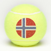Noorse vlag tennisballen (Achterkant)