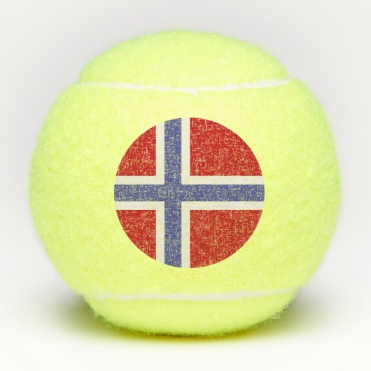 Noorse vlag tennisballen (Voorkant)