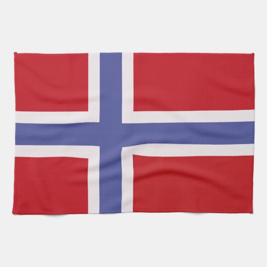 Noorse vlag theedoek (Horizontaal)