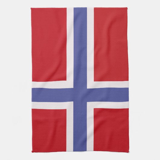 Noorse vlag theedoek (Verticaal)