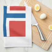 Noorse vlag theedoek (Quarter Fold)