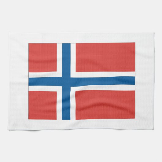 Noorse vlag theedoek (Horizontaal)