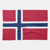 Noorse vlag theedoek (Horizontaal)