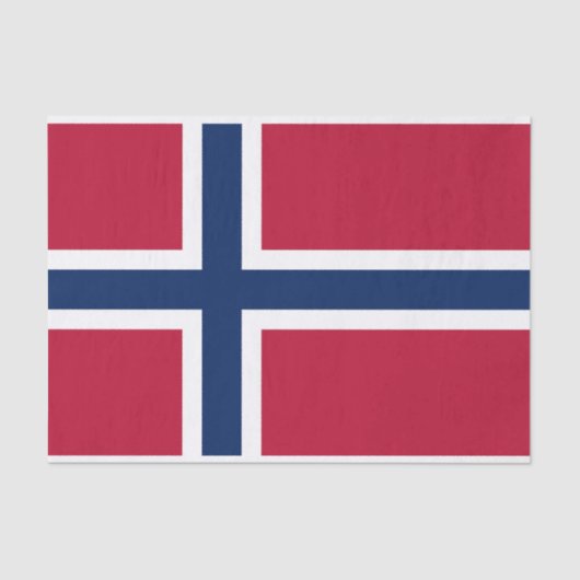 Noorse vlag tissuepapier (Voorkant)