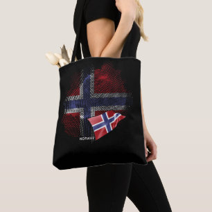 Noorse vlag tote bag
