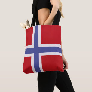 Noorse vlag tote bag