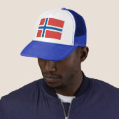 Noorse vlag trucker pet (In situ)